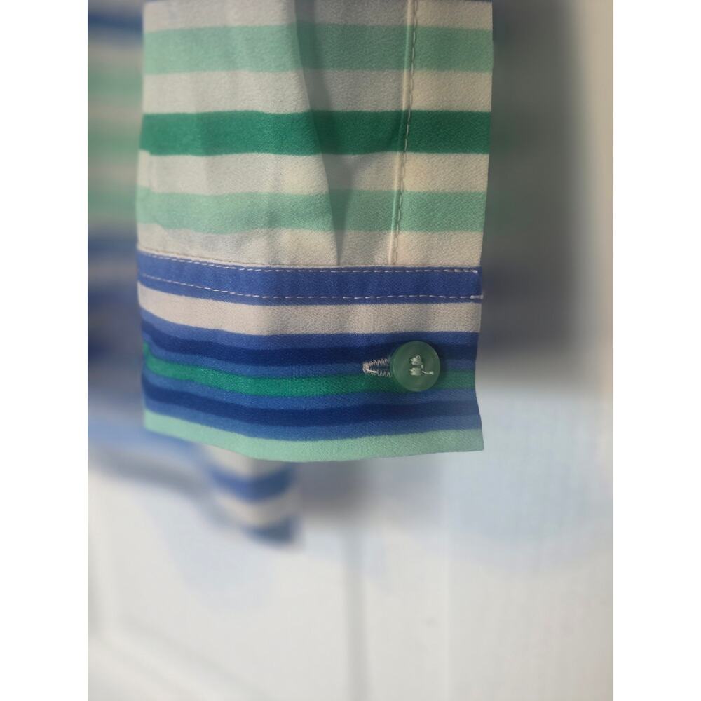 Talbots Multicolored Striped Top Size MP - Picture 5 of 10